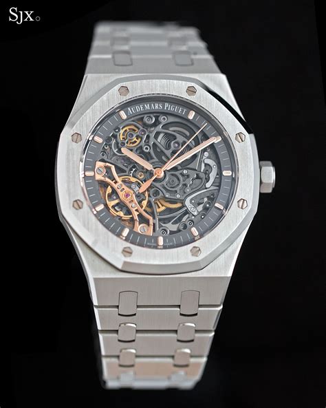 audemars piguet ap royal oak 41 double balance wheel openworked|Audemars Piguet double balance.